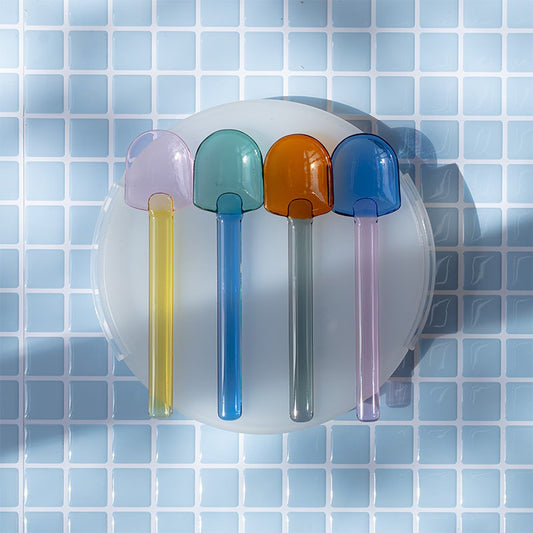 amabro SNOW SHOVEL Glass Dessert Spoon