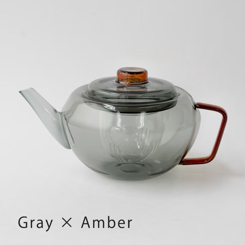 amabro GLASS TEA POT 拼色玻璃茶壺