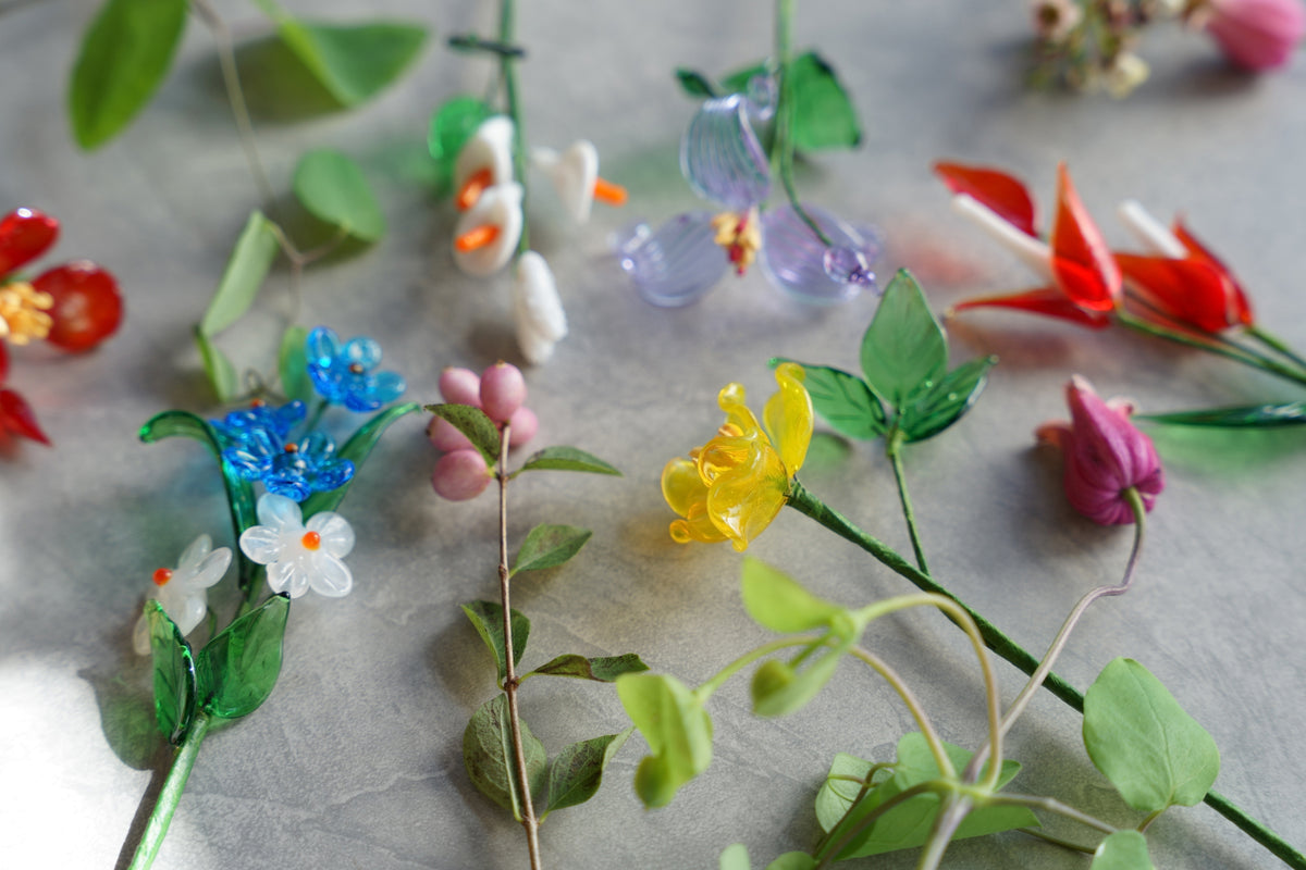 amabro ARTIFICAL GLASS FLOWER 仿真玻璃花