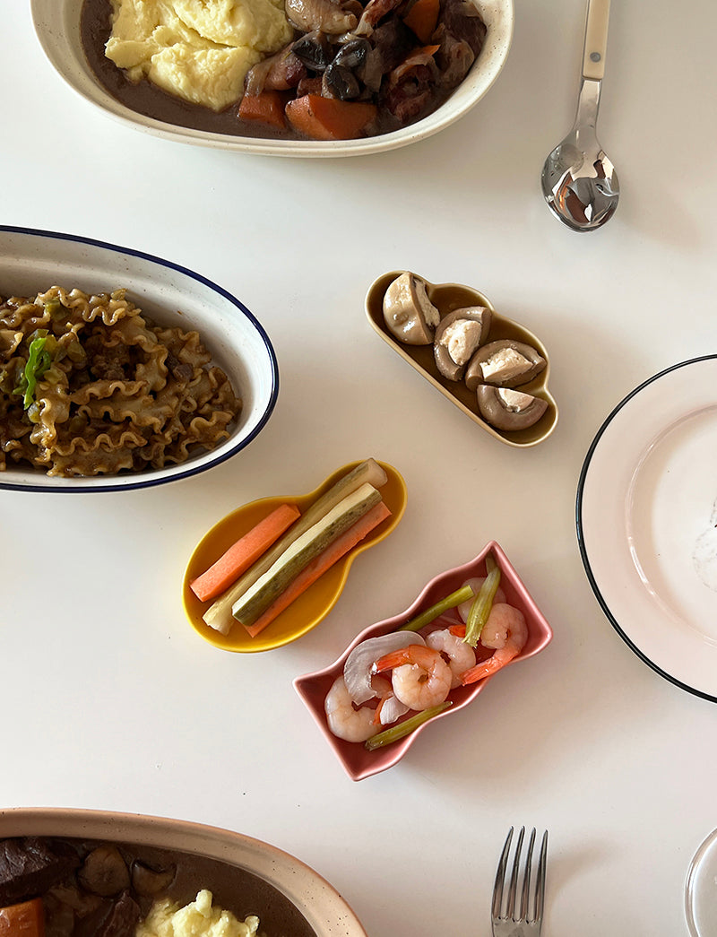 폴라앳홈 브런치 테이블 미니 플레이트 5종 세트
