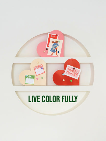 POINTITI ColorDrop 心型磁吸留言板