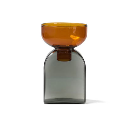 amabro TWO TONE VASE 方形拼色玻璃花樽