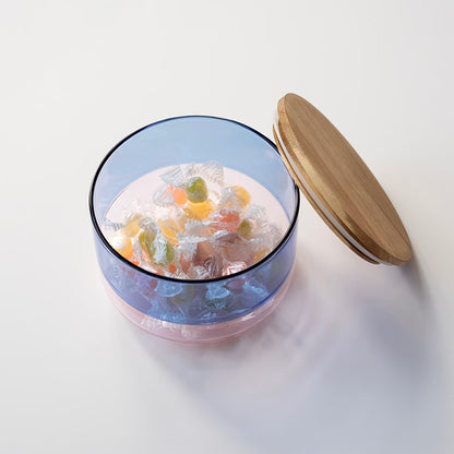 amabro TWO TONE CANISTER 拼色木蓋玻璃儲物罐