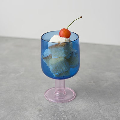 amabro TWO TONE WINE GLASS 拼色玻璃高腳酒杯