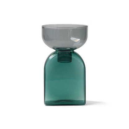 amabro TWO TONE VASE 方形拼色玻璃花樽