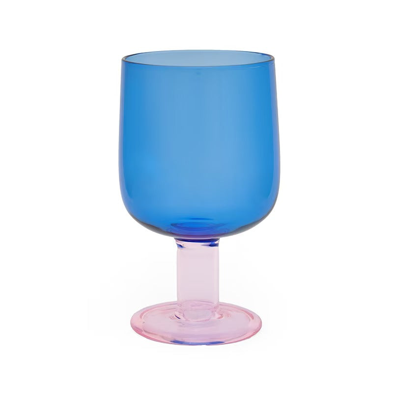 amabro TWO TONE WINE GLASS 拼色玻璃高腳酒杯
