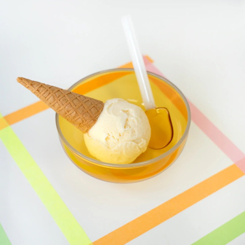 amabro SNOW BOWL 拼色玻璃甜品碗