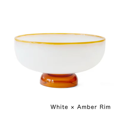 amabro SNOW BOWL 拼色玻璃甜品碗