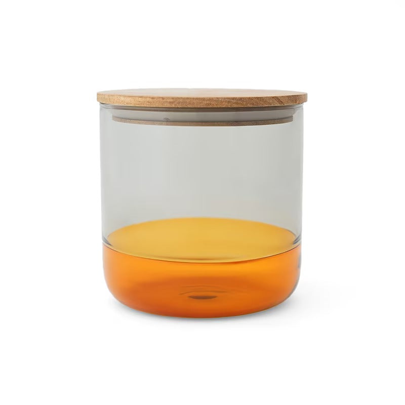 amabro TWO TONE CANISTER 拼色木蓋玻璃儲物罐
