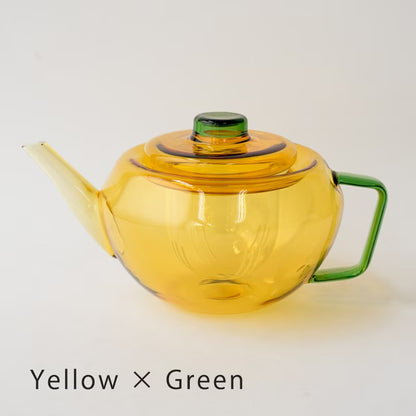 amabro GLASS TEA POT 拼色玻璃茶壺