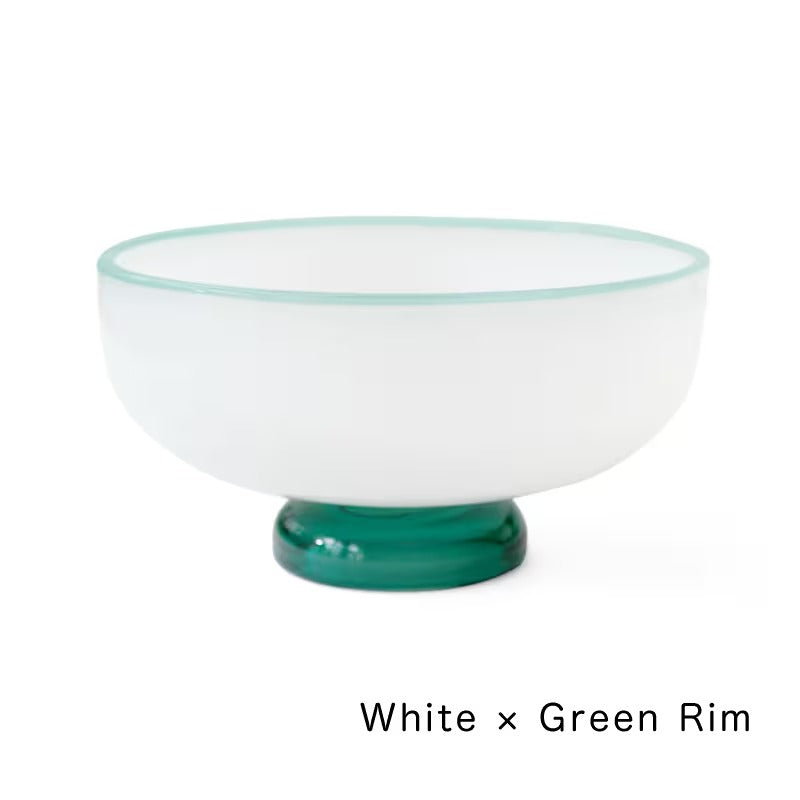 amabro SNOW BOWL 拼色玻璃甜品碗