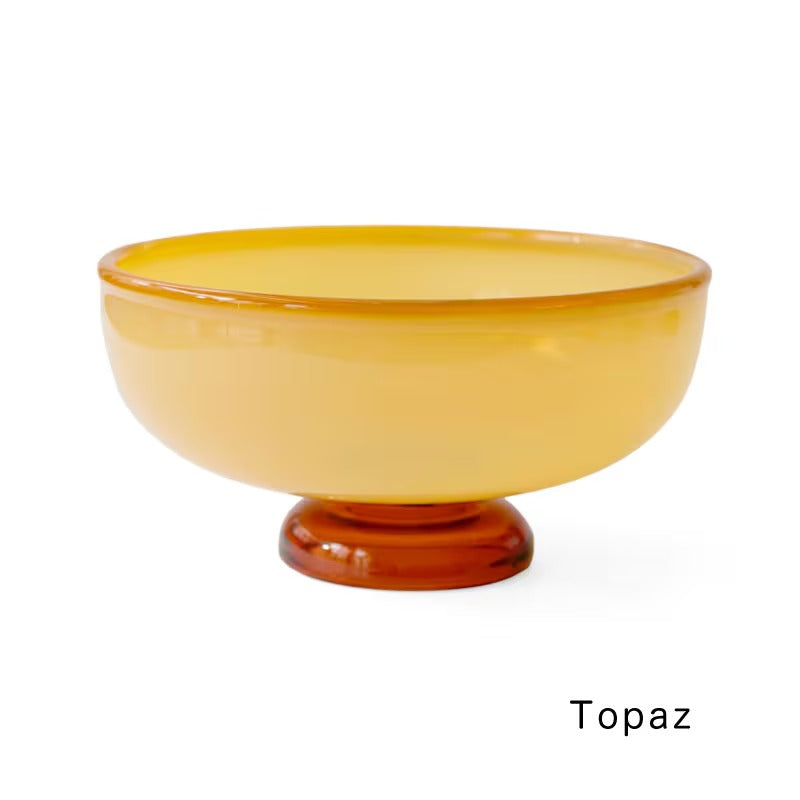 amabro SNOW BOWL 拼色玻璃甜品碗