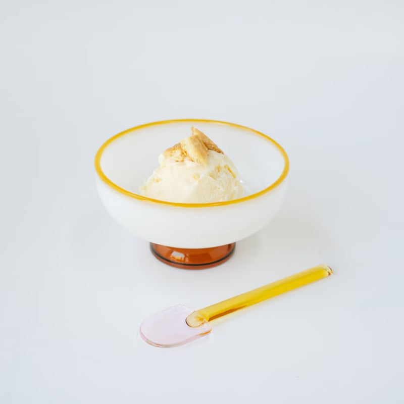 amabro SNOW BOWL 拼色玻璃甜品碗
