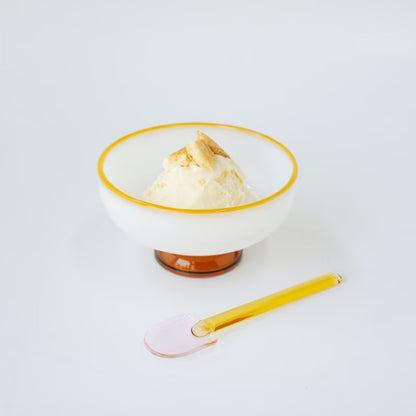 amabro SNOW BOWL 拼色玻璃甜品碗