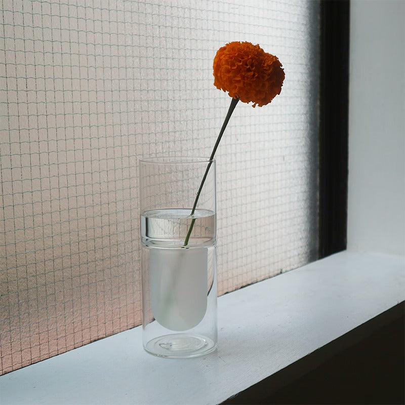amabro DW VASE 雙層耐熱玻璃花樽