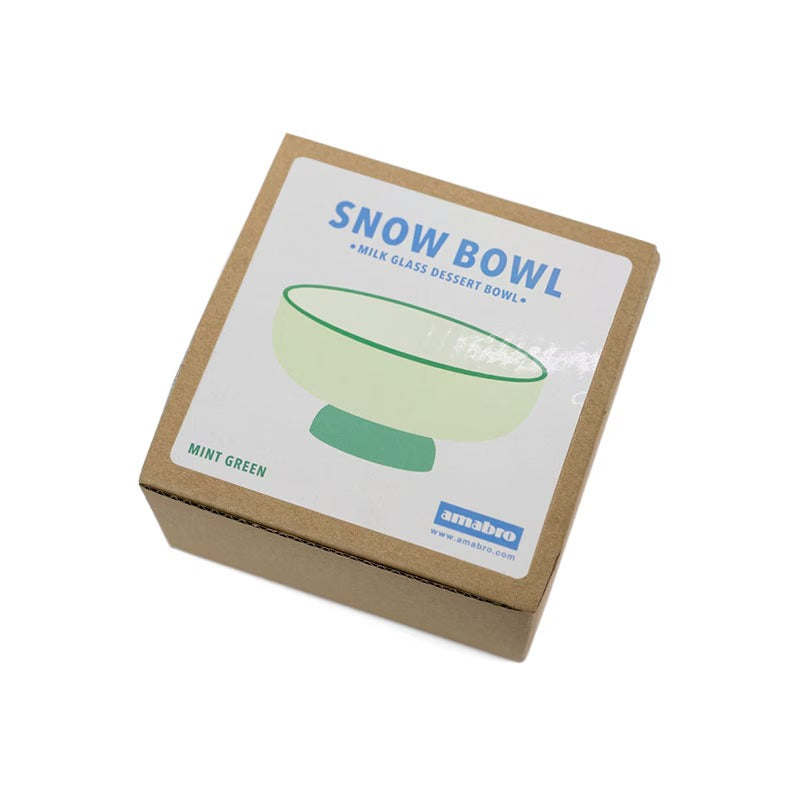 amabro SNOW BOWL 拼色玻璃甜品碗