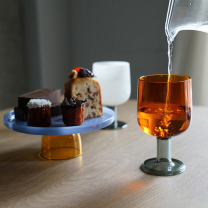 amabro TWO TONE WINE GLASS 拼色玻璃高腳酒杯