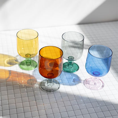 amabro TWO TONE WINE GLASS 拼色玻璃高腳酒杯