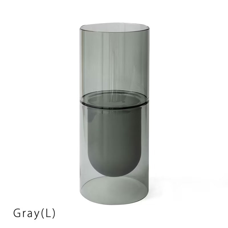 amabro DW VASE 雙層耐熱玻璃花樽