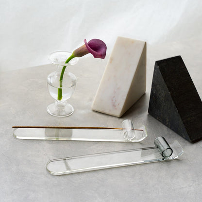 amabro INCENSE HOLDER PLATE 長型玻璃線香座