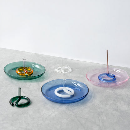amabro TWO TONE INCENSE HOLDER 拼色玻璃線香座
