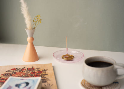 amabro TWO TONE INCENSE HOLDER 拼色玻璃線香座